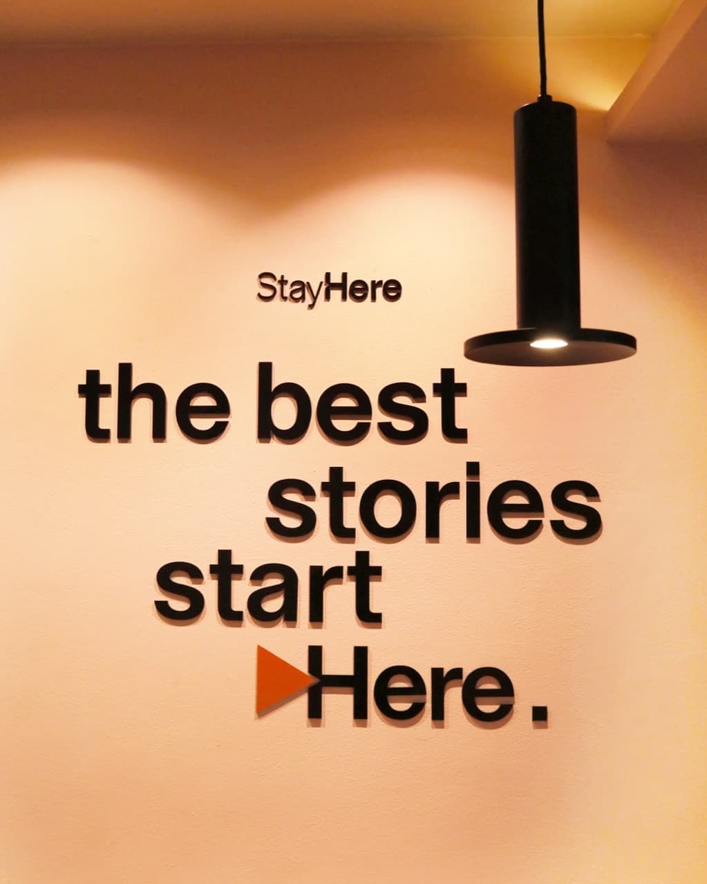 The best stories start Here — StayHere wall