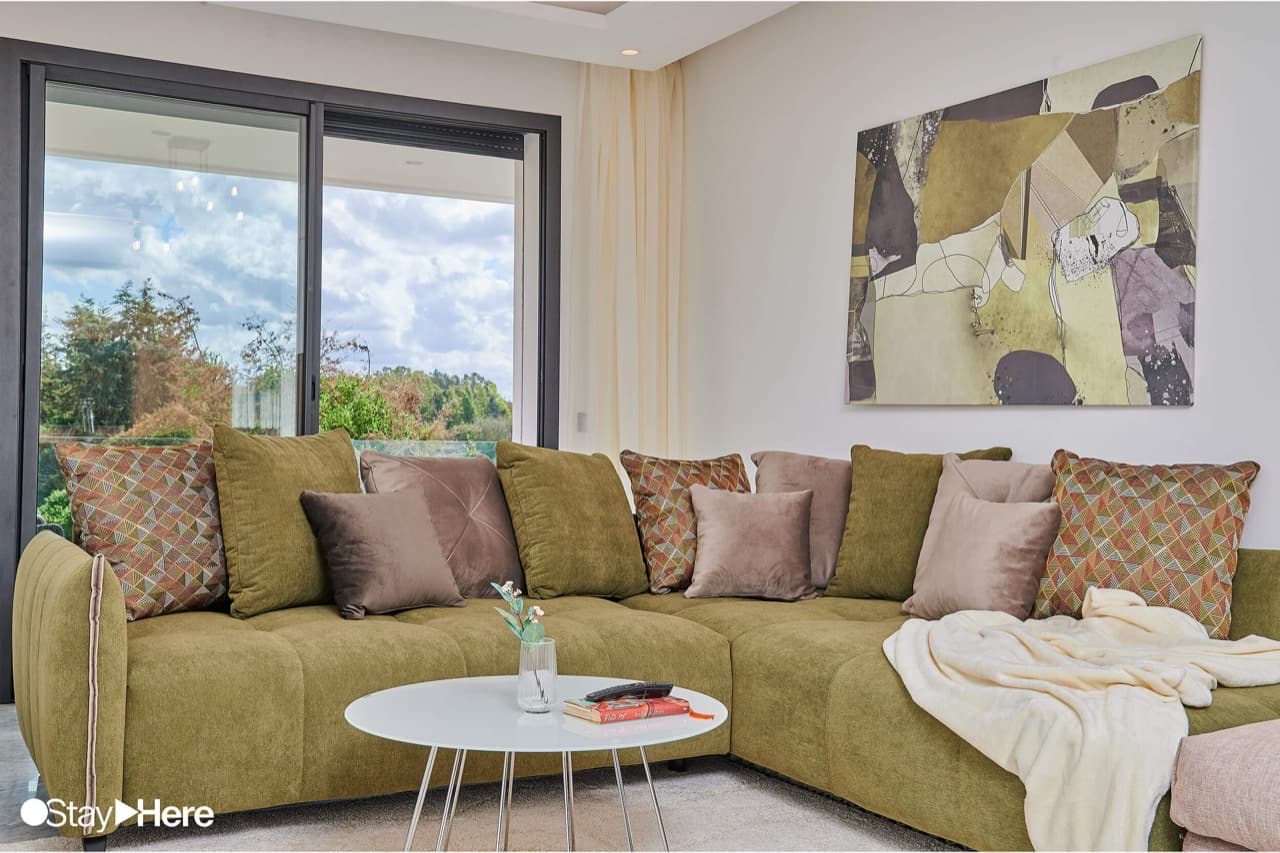 Three-Bedroom Apartment with Balcony at StayHere Rabat - Hay Riad Residential Living — photo 5