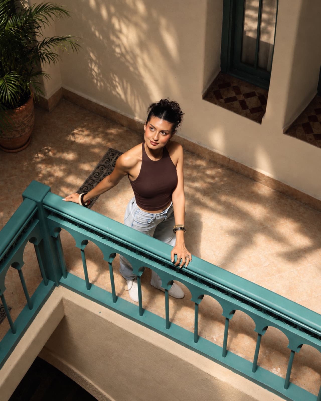 Arkadengang des Riads, zum Innenhof hin offen